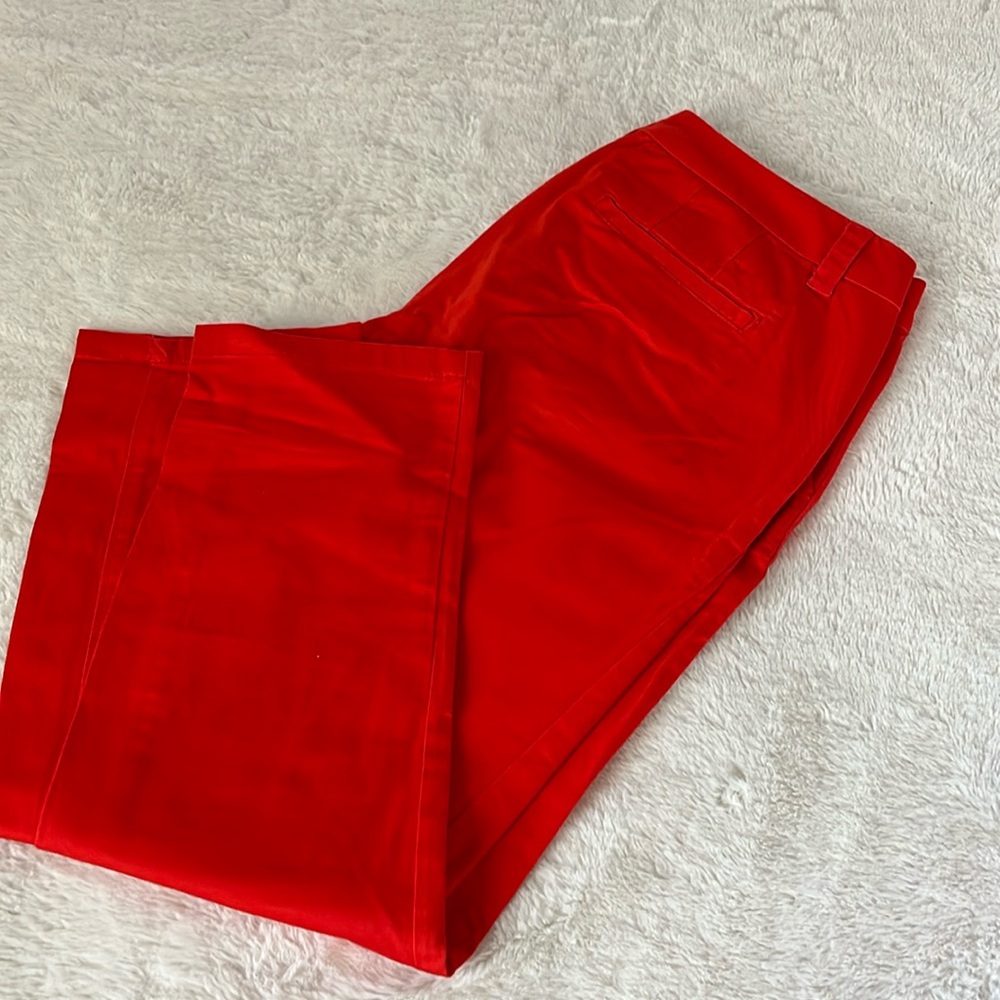 Orange office pants